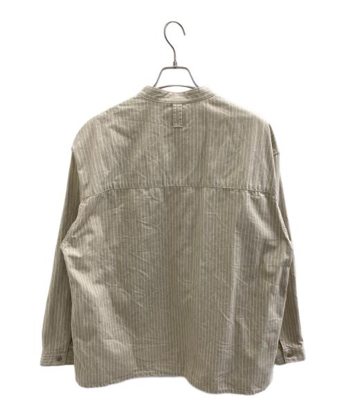 HELLY HANSEN（ヘリーハンセン）HELLY HANSEN (ヘリーハンセン) Flameproof Denim Band Collar Jacket ブラウン サイズ:Lの古着・服飾アイテム