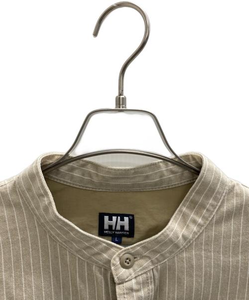 HELLY HANSEN（ヘリーハンセン）HELLY HANSEN (ヘリーハンセン) Flameproof Denim Band Collar Jacket ブラウン サイズ:Lの古着・服飾アイテム