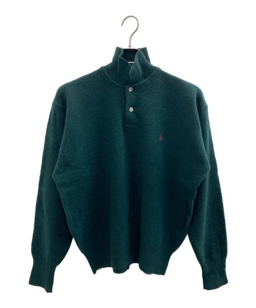 POLO RALPH LAUREN（ポロ・ラルフローレン）POLO RALPH LAUREN (ポロ・ラルフローレン) 厚手ニット グリーン サイズ:Lの古着・服飾アイテム