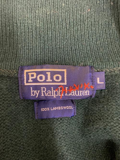 POLO RALPH LAUREN（ポロ・ラルフローレン）POLO RALPH LAUREN (ポロ・ラルフローレン) 厚手ニット グリーン サイズ:Lの古着・服飾アイテム