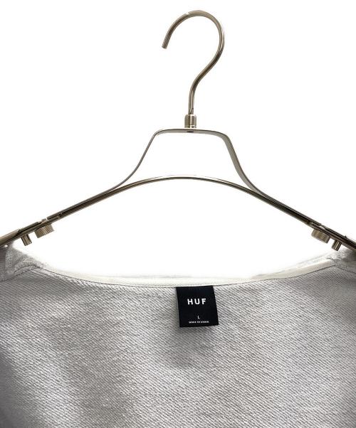 HUF（ハフ）HUF (ハフ) ジップパーカー グレー サイズ:Lの古着・服飾アイテム