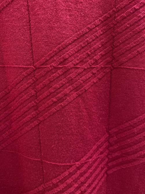 GIORGIO ARMANI（ジョルジョアルマーニ）GIORGIO ARMANI (ジョルジョアルマーニ) 薄手ニット ワインレッド サイズ:48の古着・服飾アイテム