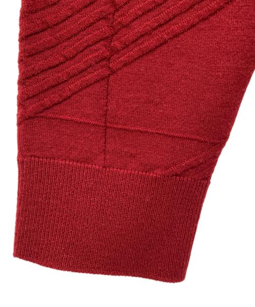 GIORGIO ARMANI（ジョルジョアルマーニ）GIORGIO ARMANI (ジョルジョアルマーニ) 薄手ニット ワインレッド サイズ:48の古着・服飾アイテム