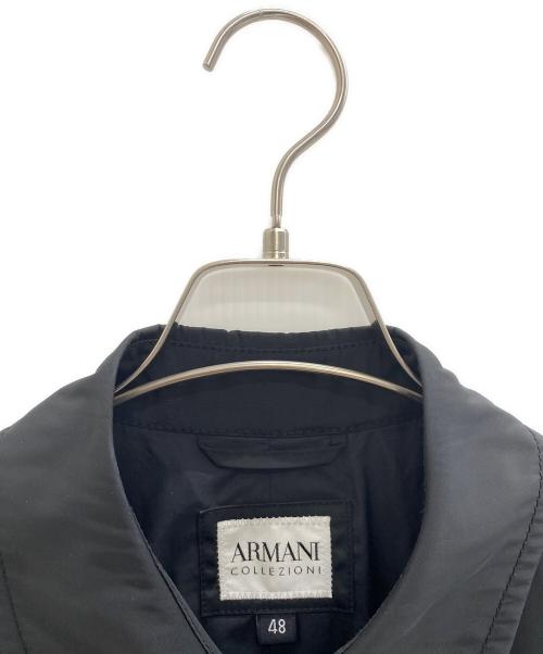 ARMANI COLLEZIONI（アルマーニ コレツィオーニ）ARMANI COLLEZIONI (アルマーニ コレツィオーニ) ステンカラーコート ブラック サイズ:48の古着・服飾アイテム