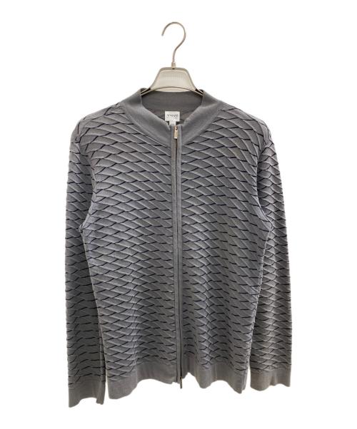 ARMANI COLLEZIONI（アルマーニ コレツィオーニ）ARMANI COLLEZIONI (アルマーニ コレツィオーニ) ドライバーズニット グレー サイズ:50の古着・服飾アイテム