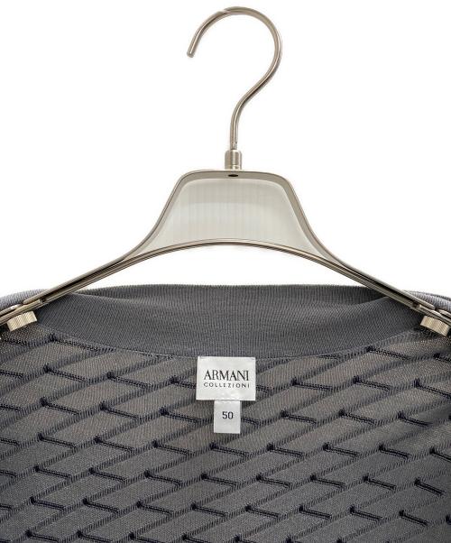 ARMANI COLLEZIONI（アルマーニ コレツィオーニ）ARMANI COLLEZIONI (アルマーニ コレツィオーニ) ドライバーズニット グレー サイズ:50の古着・服飾アイテム