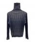 ARMANI COLLEZIONI (アルマーニ コレツィオーニ) タートルネックストライプセーター ネイビー サイズ:48：5000円