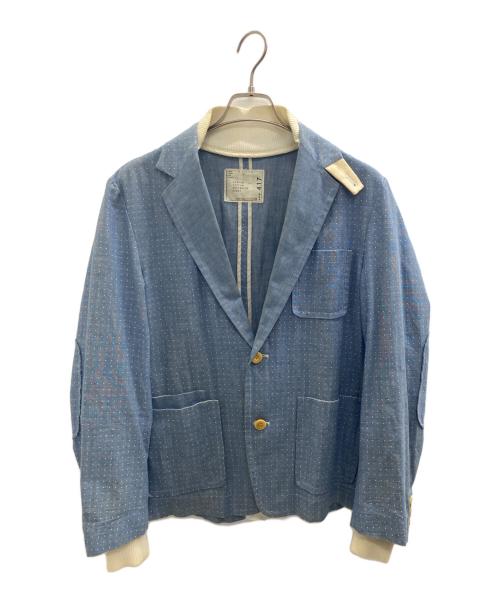 sacai（サカイ）sacai (サカイ) Dot pattern cotton jacket スカイブルー サイズ:2の古着・服飾アイテム