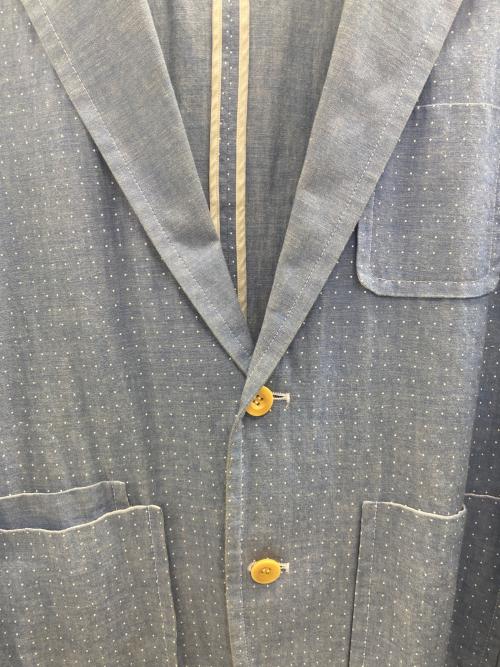 sacai（サカイ）sacai (サカイ) Dot pattern cotton jacket スカイブルー サイズ:2の古着・服飾アイテム