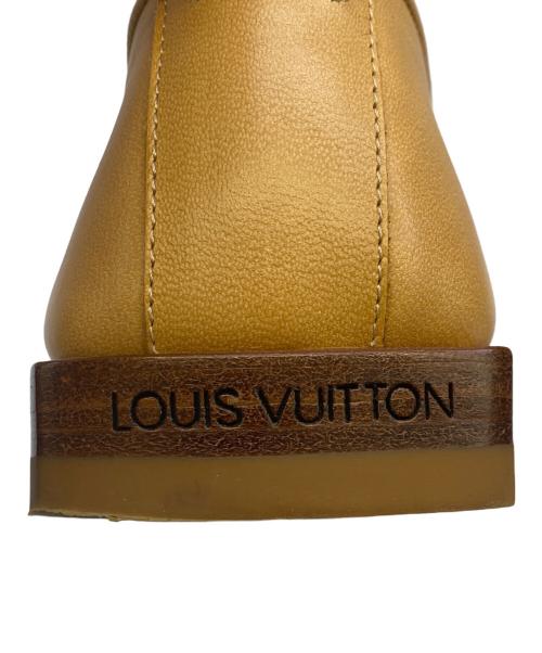 LOUIS VUITTON（ルイ ヴィトン）LOUIS VUITTON (ルイ ヴィトン) スクエアトゥーローファー ベージュ サイズ:37 1/2の古着・服飾アイテム