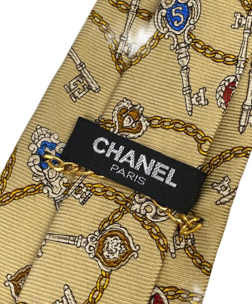 CHANEL（シャネル）CHANEL (シャネル) ネクタイ ベージュ サイズ:-の古着・服飾アイテム