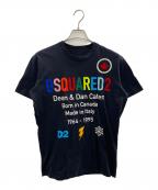 DSQUARED2ディースクエアード）の古着「RAINBOW COOL TEE」｜ブラック