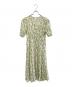 NOLLEY'S（ノーリーズ）の古着「ミモザプリントチューリップスリーブワンピース」｜イエロー
