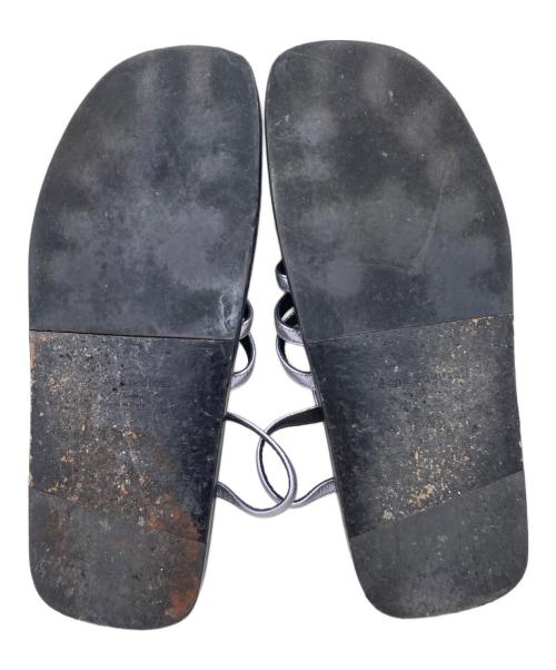 Acne studios（アクネ ストゥディオズ）Acne studios (アクネ ストゥディオズ) グラディエーターサンダル シルバー×ブラック サイズ:38の古着・服飾アイテム
