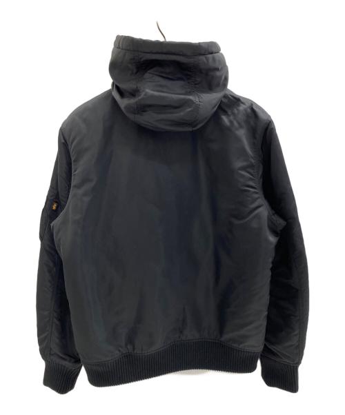 ALPHA（アルファ）ALPHA (アルファ) フーデッドMA-1 ブラック サイズ:XLの古着・服飾アイテム