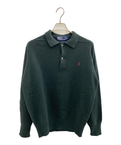 POLO RALPH LAUREN（ポロ・ラルフローレン）POLO RALPH LAUREN (ポロ・ラルフローレン) 厚手ニット グリーン サイズ:Mの古着・服飾アイテム