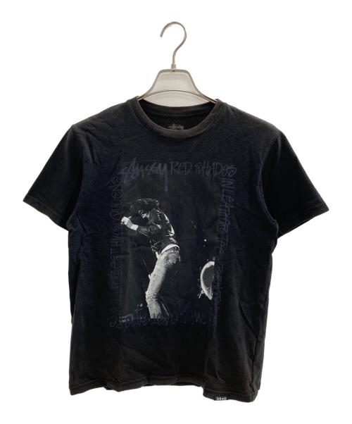 stussy（ステューシー）stussy (ステューシー) Schott (ショット) 100周年限定 ラモーンズ フォトT ブラック サイズ:Sの古着・服飾アイテム