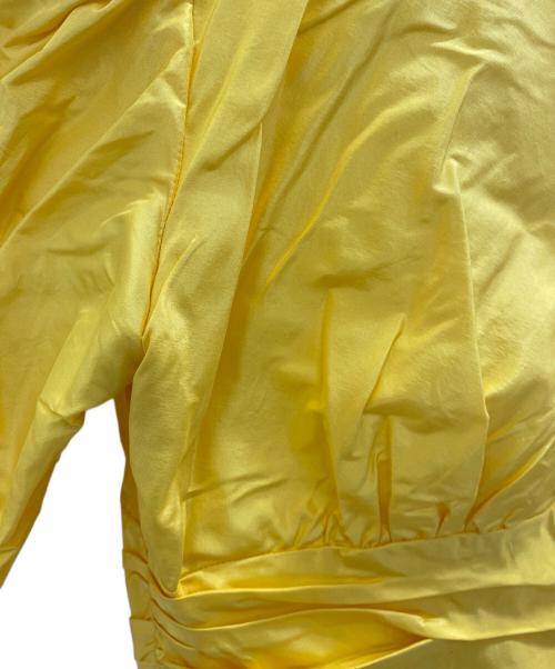 SCHERRER（シェレル）SCHERRER (シェレル) 半袖ワンピース イエロー サイズ:38の古着・服飾アイテム
