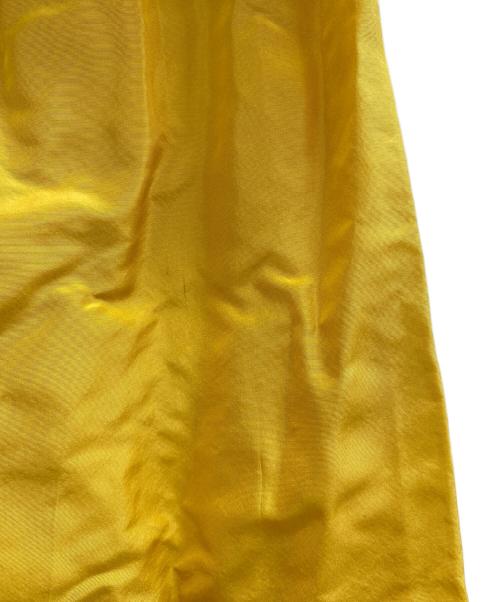 SCHERRER（シェレル）SCHERRER (シェレル) 半袖ワンピース イエロー サイズ:38の古着・服飾アイテム