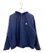 adidasアディダス）の古着「中綿ジャケット」｜ネイビー