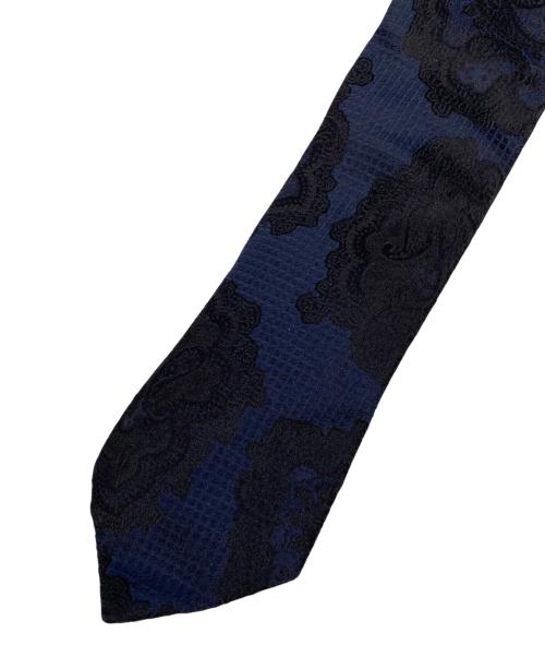 KRIS VAN ASSCHE（クリス ヴァン アッシュ）KRIS VAN ASSCHE (クリス ヴァン アッシュ) ナロータイ ネイビー×ブルー サイズ:-の古着・服飾アイテム