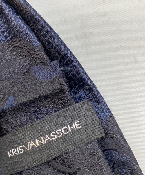 KRIS VAN ASSCHE（クリス ヴァン アッシュ）KRIS VAN ASSCHE (クリス ヴァン アッシュ) ナロータイ ネイビー×ブルー サイズ:-の古着・服飾アイテム
