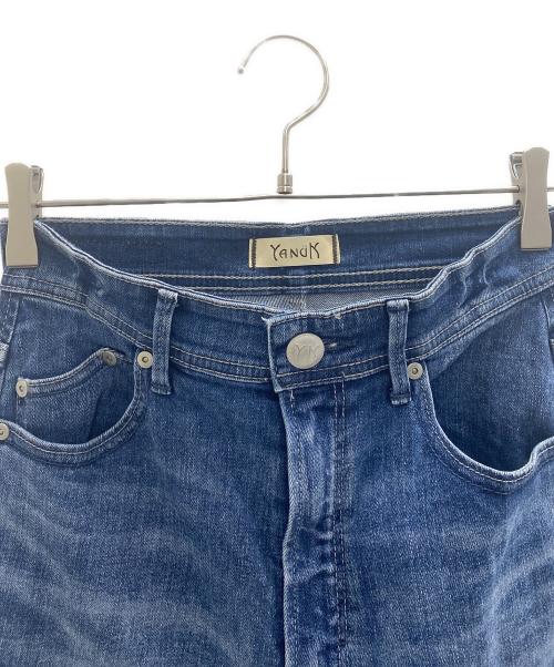 YANUK（ヤヌーク）YANUK (ヤヌーク) ワイドフレアデニムパンツ インディゴ サイズ:25の古着・服飾アイテム