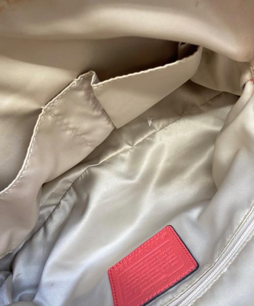 COACH（コーチ）COACH (コーチ) ハンドバッグ ブラウン×オレンジの古着・服飾アイテム