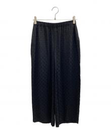 tricot COMME des GARCONS（トリココムデギャルソン）の古着「レーヨン混パンツ」｜ブラック