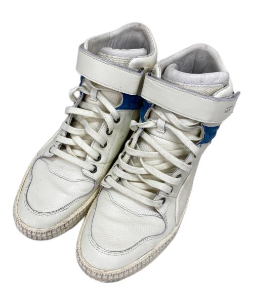 ALEXANDER McQUEEN（アレキサンダーマックイーン）ALEXANDER McQUEEN (アレキサンダーマックイーン) PUMA (プーマ) ストリート クライム 3 ミッド ウィンター ホワイト ホワイト×ブルー サイズ:29cmの古着・服飾アイテム