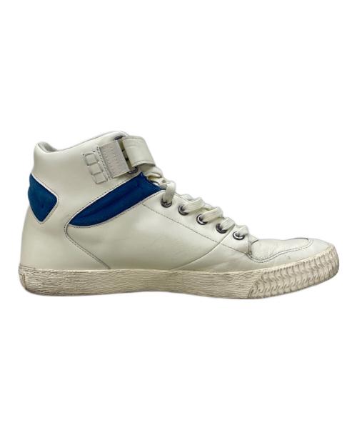 ALEXANDER McQUEEN（アレキサンダーマックイーン）ALEXANDER McQUEEN (アレキサンダーマックイーン) PUMA (プーマ) ストリート クライム 3 ミッド ウィンター ホワイト ホワイト×ブルー サイズ:29cmの古着・服飾アイテム