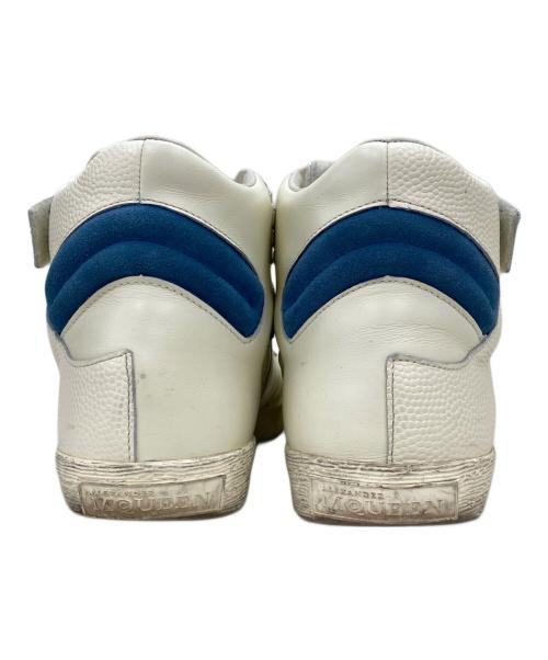 ALEXANDER McQUEEN（アレキサンダーマックイーン）ALEXANDER McQUEEN (アレキサンダーマックイーン) PUMA (プーマ) ストリート クライム 3 ミッド ウィンター ホワイト ホワイト×ブルー サイズ:29cmの古着・服飾アイテム