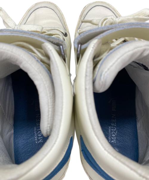 ALEXANDER McQUEEN（アレキサンダーマックイーン）ALEXANDER McQUEEN (アレキサンダーマックイーン) PUMA (プーマ) ストリート クライム 3 ミッド ウィンター ホワイト ホワイト×ブルー サイズ:29cmの古着・服飾アイテム