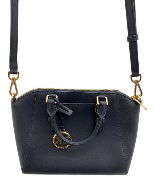 MICHAEL KORS（マイケル・コース）MICHAEL KORS (マイケル・コース) 2WAYショルダーバッグ ブラックの古着・服飾アイテム