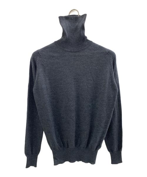 JOHN SMEDLEY（ジョンスメドレー）JOHN SMEDLEY (ジョンスメドレー) タートルネックセーター グレー サイズ:Sの古着・服飾アイテム