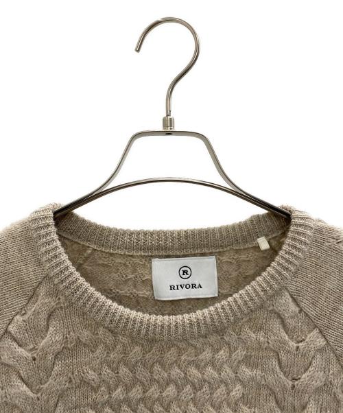 RIVORA（リヴォラ）RIVORA (リヴォラ) 22AW Mohair Multi Cable Pull Over ベージュ サイズ:Lの古着・服飾アイテム