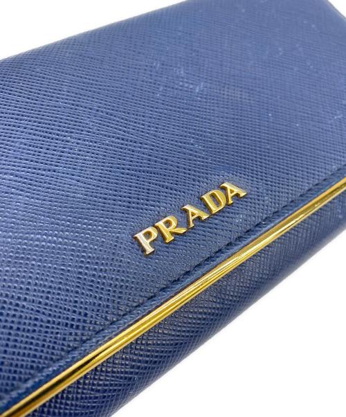 PRADA（プラダ）PRADA (プラダ) サフィアーノ ブルーの古着・服飾アイテム