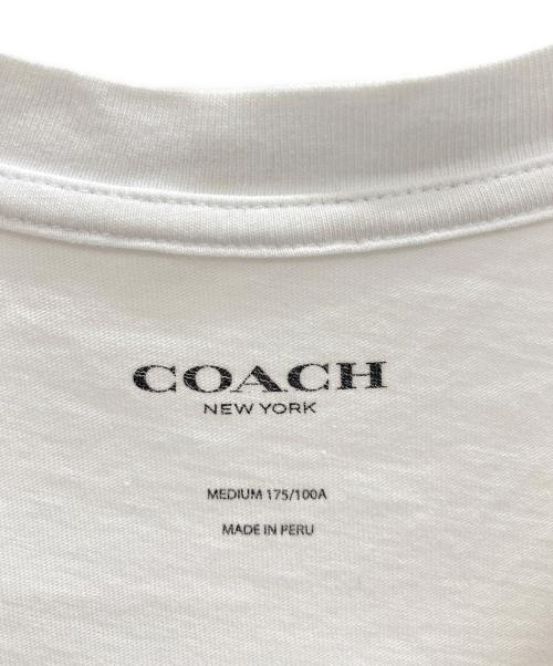 COACH（コーチ）COACH (コーチ) 半袖カットソー ホワイト サイズ:Mの古着・服飾アイテム