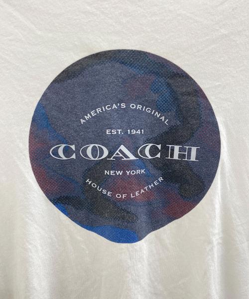 COACH（コーチ）COACH (コーチ) 半袖カットソー ホワイト サイズ:Mの古着・服飾アイテム