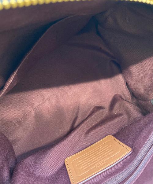 COACH（コーチ）COACH (コーチ) エクスプローデッドレップス ベネット ミニ サッチェル ブラック×ベージュの古着・服飾アイテム