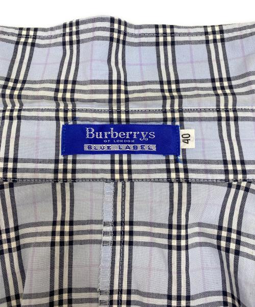 BURBERRY BLUE LABEL（バーバリー ブルー レーベル）BURBERRY BLUE LABEL (バーバリー ブルー レーベル) 長袖シャツ スカイブルー サイズ:40の古着・服飾アイテム