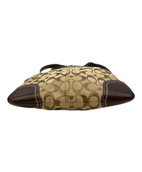 COACH（コーチ）COACH (コーチ) ショルダーバッグ ベージュ×ブラウンの古着・服飾アイテム