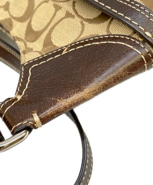 COACH（コーチ）COACH (コーチ) ショルダーバッグ ベージュ×ブラウンの古着・服飾アイテム