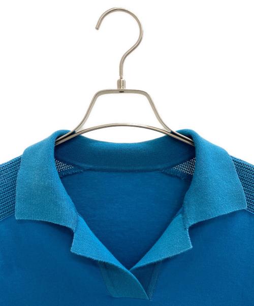 Leilian（レリアン）Leilian (レリアン) 半袖ワンピース ブルー サイズ:9の古着・服飾アイテム