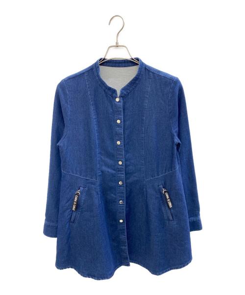 CARA O CRUZ（キャラ オ クルス）CARA O CRUZ (キャラ オ クルス) 長袖ワンピース インディゴ サイズ:11の古着・服飾アイテム