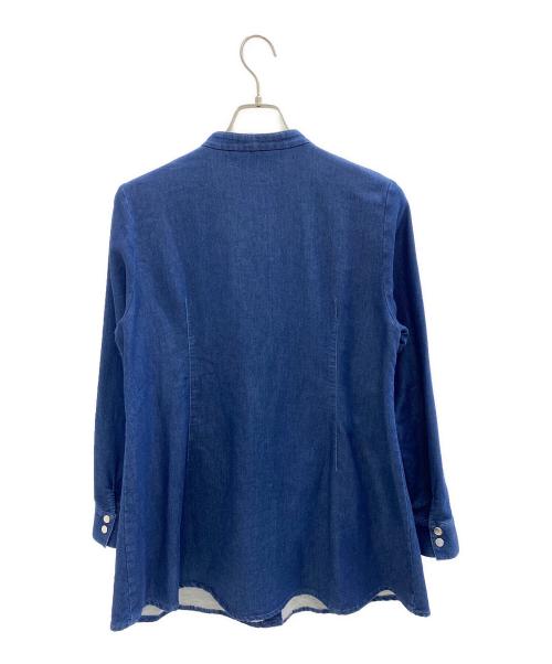 CARA O CRUZ（キャラ オ クルス）CARA O CRUZ (キャラ オ クルス) 長袖ワンピース インディゴ サイズ:11の古着・服飾アイテム