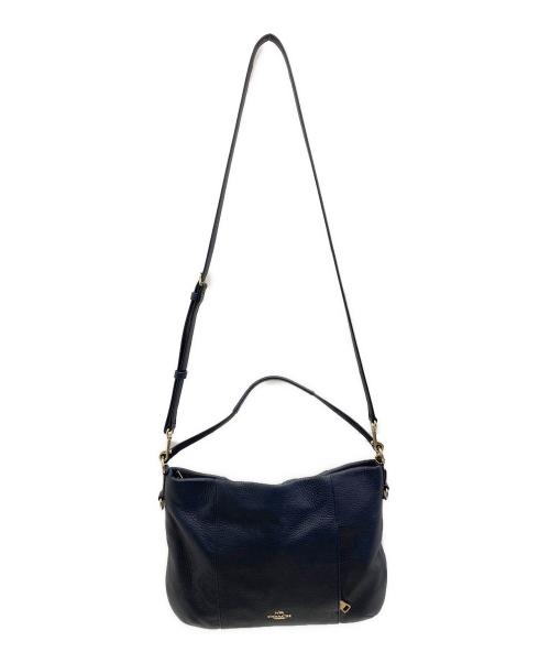 COACH（コーチ）COACH (コーチ) ハンドバッグ ネイビーの古着・服飾アイテム