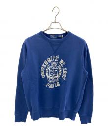 POLO RALPH LAUREN（ポロ・ラルフローレン）の古着「UNIVERSITÉ RL 1967 PARIS スウェット」｜ネイビー