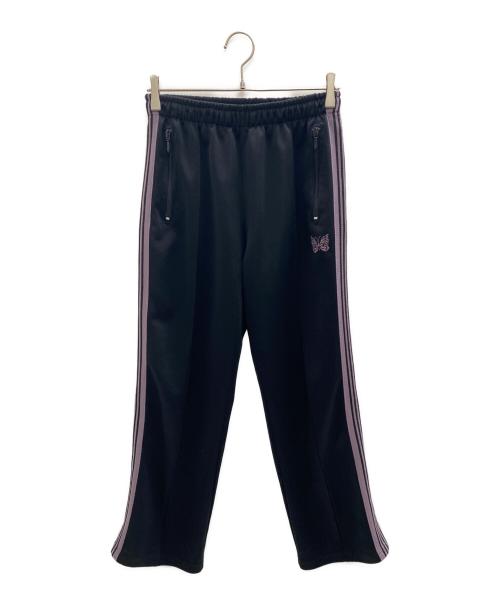 Needles（ニードルズ）Needles (ニードルズ) 17AW Track Pant Poly Smooth ブラック×パープル サイズ:Sの古着・服飾アイテム