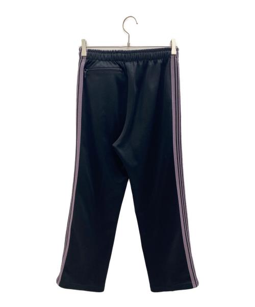 Needles（ニードルズ）Needles (ニードルズ) 17AW Track Pant Poly Smooth ブラック×パープル サイズ:Sの古着・服飾アイテム
